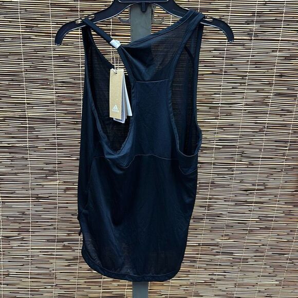 Adidas Women S Designed 2 Move Logo Sport Tank Top Black Size X-Small - Picture 3 of 3